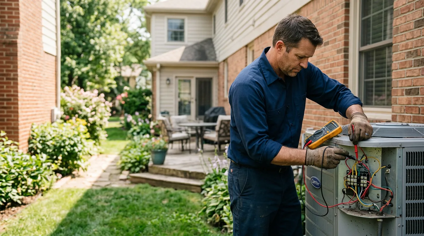 HVAC technician working near Canyon, CA